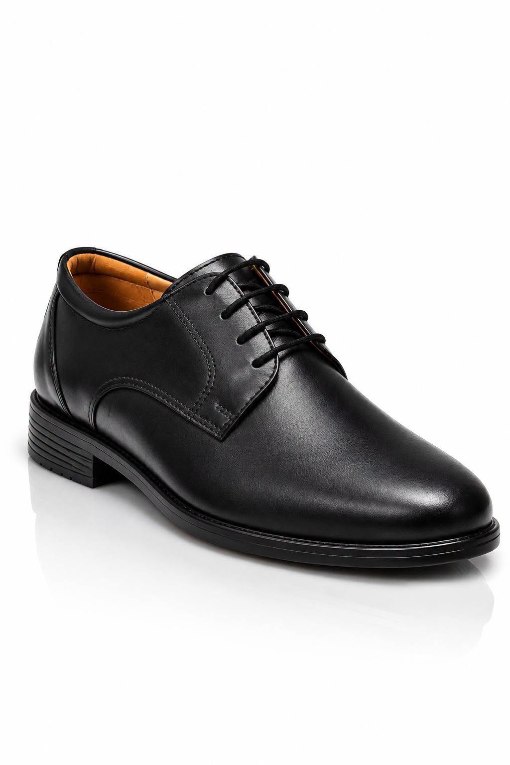 Pelle Craft Men's Premium Black Leather Classic  Formal Shoes