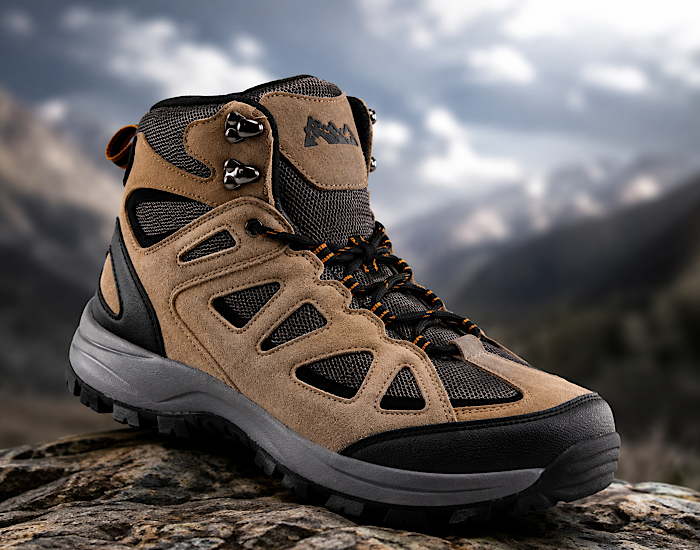 Danali Men’s Premium High Ankle Trekking & Hiking Boots – Strong Grip Rugged Outdoor Adventure Shoes